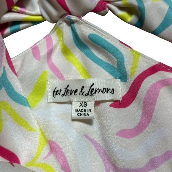 For Love & Lemons Satin Cutout Palmer Mini Dress | U.S. Woman’s XSmall - Picture 10 of 13